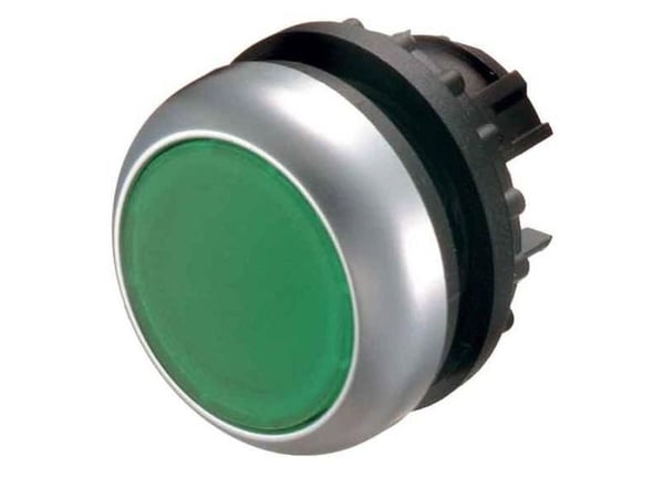 Eaton M22-DL-Y, Tryckknappsbrytare, Svart, Metallisk, Gul, IP66, IP67, IP69, 29,7 mm, 29,7 mm, -25 - 70 ° C
