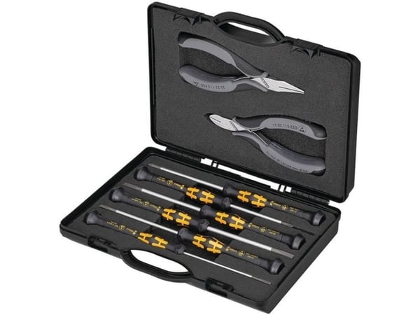 Knipex 00 20 18 ESD, 215 mm, 50 mm, 160 mm, 430 g, 8 verktøy, Tyskland