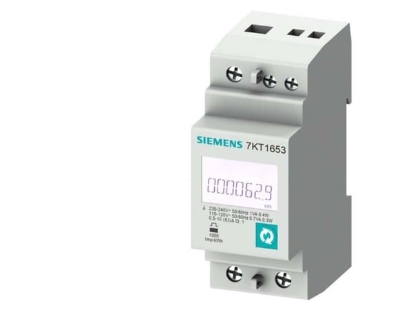 Siemens 7KT1655, Starkström, kWh, IP40, 63 A, 145 g, 145 g
