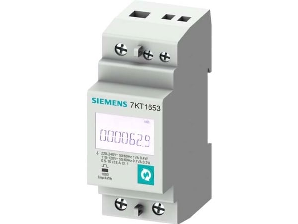 Siemens 7KT1653, Vahvavirta, kWh, IP40, 63 A, 144 g, 144 g