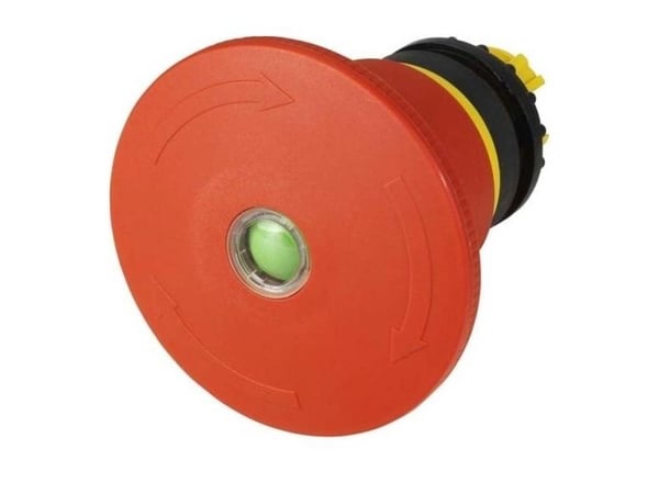 Eaton M22-PVT45P-MPI, Tryckknappsbrytare, Kabel, Svart, Röd, Gul, IP66, IP67, IP69K, UL, CSA, 45 mm