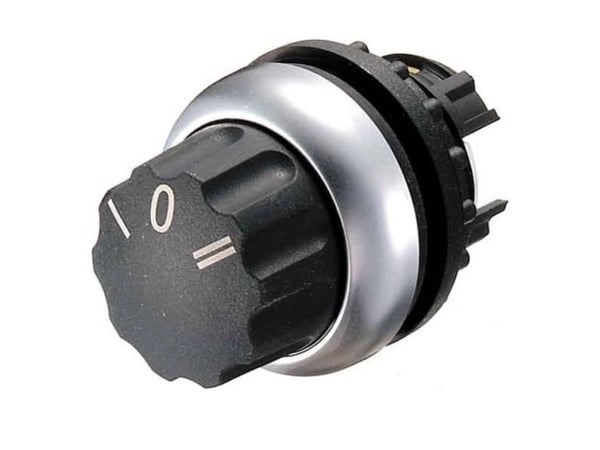 Eaton M22-WR3, Kiertokytkin, Muovi, Musta, Titaani, Valkoinen, IP66, CE, UL, CSA, 29,7 mm