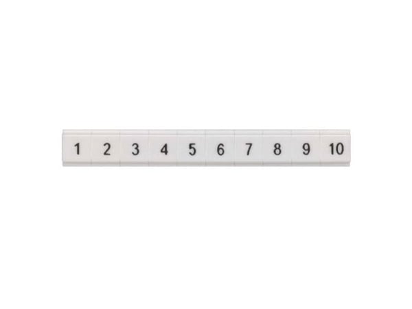 Siemens-liittimien merkintäkynä 81-90 ZBF5 8WH8121-2AB85, valkoinen, 0,1 g, 5 mm, 5 mm, 2 mm