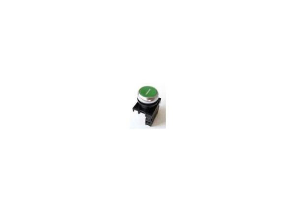 Eaton M22-D-G-X1/K10, Painikekytkin, Musta, Vihreä, IP66, IP67, IP69, -25 - 70 °C