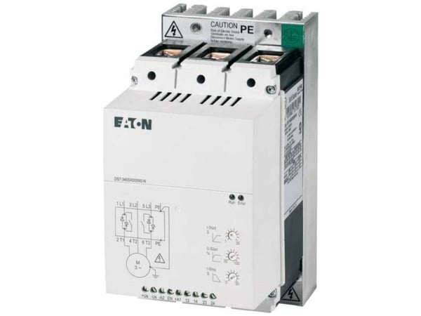 Eaton DS7-340SX055N0-N 134917 Pehmokäynnistysyksikkö Moottorin teho 400 V:lla 30 kW Moottorin teho 230 V:lla 15 kW 24 V/DC Nimellisvirta 55 A