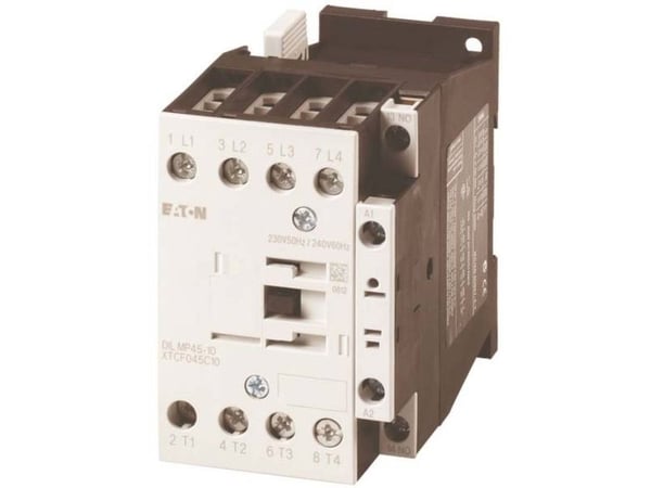 Eaton DILMP45-10(230V50HZ,240V60HZ), Kontaktori, Musta, Valkoinen, IP00, 58 mm, 138 mm, 85 mm