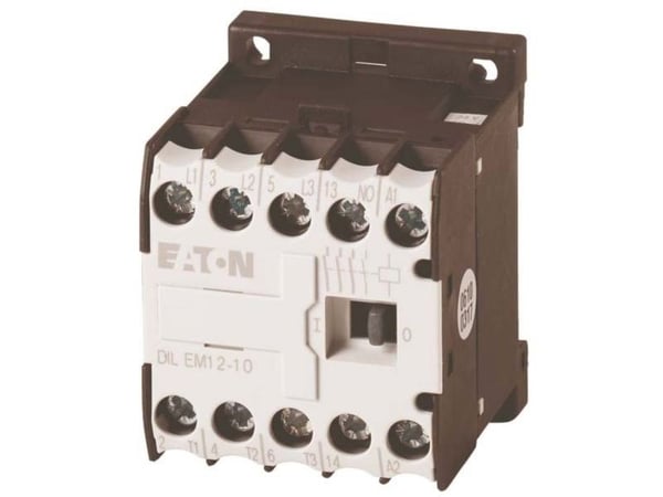 Eaton DILEM12-10(230V50HZ,240V60HZ), Kontaktori, Musta, Valkoinen, IP20, 45 mm, 52 mm, 58 mm