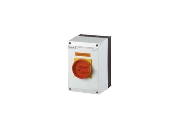 Eaton P3-63/I4-SI/HI11, Roterande brytare, 2P, Grå, Röd, IP65, -25 - 40 ° C