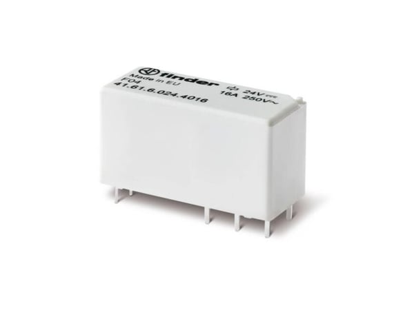 Finder 41.61.6.005.4016 printrelé 5 V/DC 16 A 1 vekselkontakt 1 stk