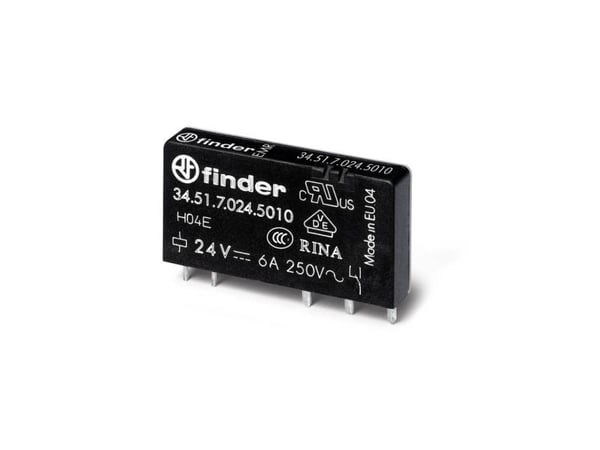 Finder 34.51.7.048.5010 printrelé 48 V/DC 6 A 1 vekselkontakt