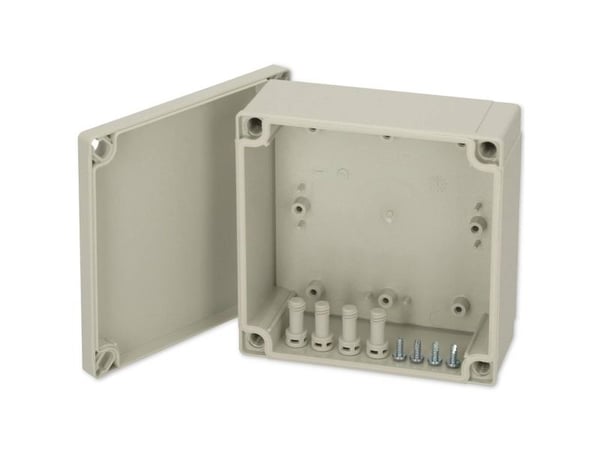 Fibox ABS 125/60 HG Asennuskaappi 130 x 130 x 60 ABS, Polyamidi Gråhvid (RAL 7035) 1 stk