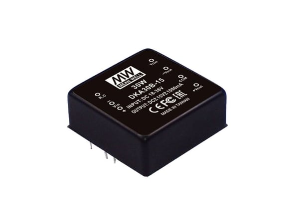 MEAN WELL DKA30C-05, 50,8 mm, 50,8 mm, 21 mm, 25 W, 36 - 72 V, 2500 mA