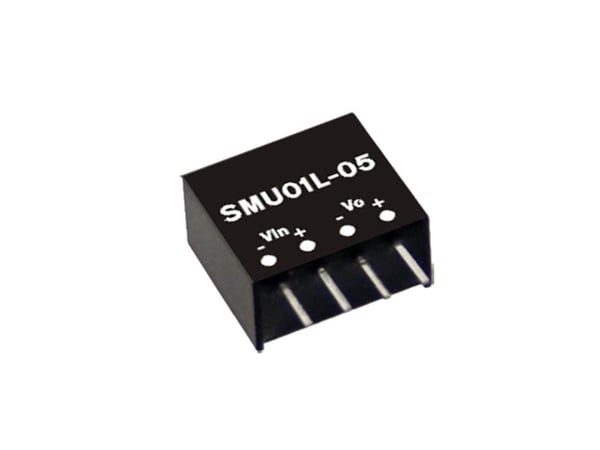 MEAN WELL SMU01L-05, 11,6 mm, 10,1 mm, 6,1 mm, 1 W, 5 V, 200 mA
