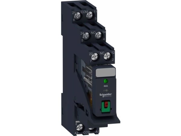 Schneider Electric RXG22B7PV, Sort, 24 V, -40 - 70 °C, IP20 IEC 61810-1 CSA C22.2 No 14 UL 508 IEC 61984 EAC DNV-GL, 1250 VA, 5 A