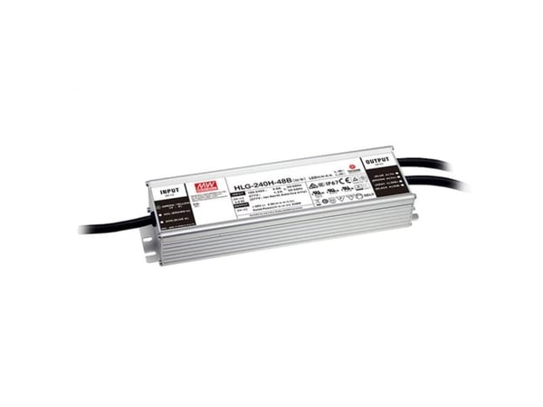 MEAN WELL HLG-240H-36B, 240 W, IP20, 90 - 305 V, 36 V, 68 mm, 244,2 mm