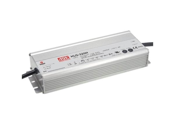 MEAN WELL HLG-320H-12, 320 W, IP67, 90 - 305 V, 22 A, 12 V, 90 mm