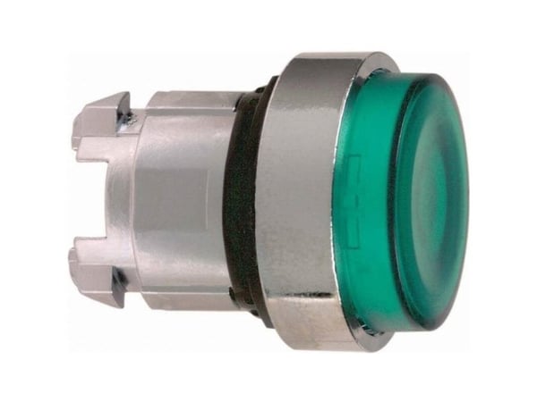 Schneider Electric ZB4, knapp, grønn, universal LED, IP66, IK05, klasse I