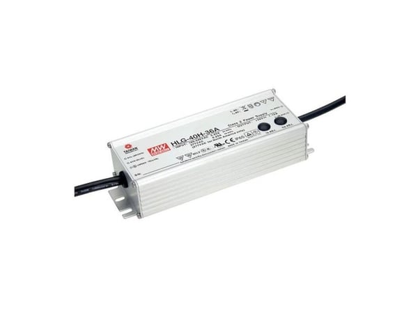 MEAN WELL HLG-40H-24A, 40,08 W, IP65, 90 - 305 V, 47 / 63 Hz, 0.23 - 0.43 A, 1,67 A