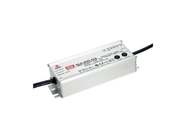 MEAN WELL HLG-60H-30A, 60 W, IP55, 90 - 305 V, 2 A, 30 V, 61,5 mm
