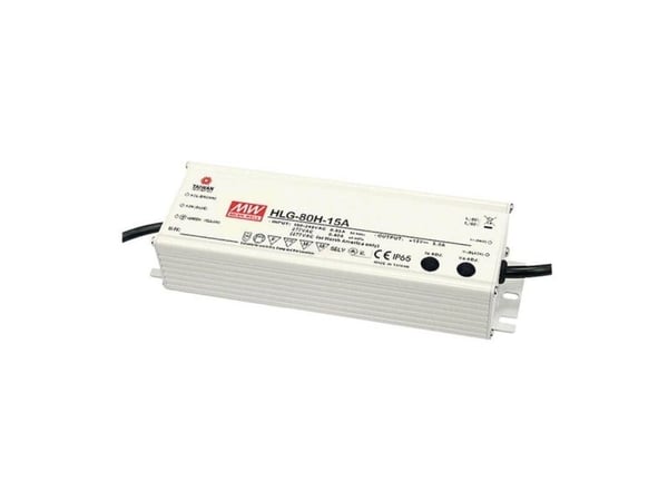 MEAN WELL HLG-80H-24A, 80 W, IP65, 90 - 305 V, 3,4 A, 24 V, 61,5 mm