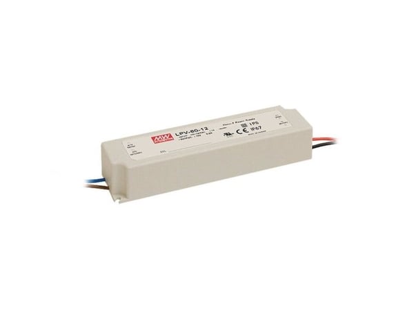 MEAN WELL LPV-60-15 LED-drivdon konstant spänning 60 W 0–4 A 15 V/DC ej dimbar överbelastningsskydd 1 st
