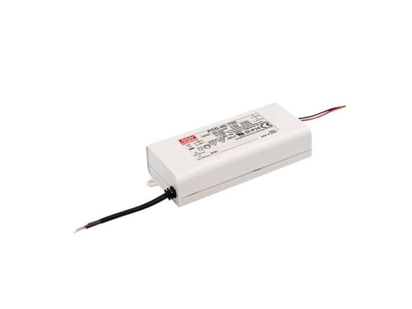 MEAN WELL PCD-40-1400B, 40,6 W, IP42, 47 ~ 63 Hz, 0.35/230VC, 0.3/277VC, 1,4 A, 35 V
