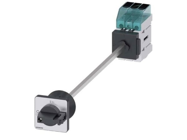 Siemensin kuormakytkin, musta, 3-napainen, 16 mm², 40 A, 690 V/AC, 3LD33400TK11, 3P, IP65, 60 mm, 68 mm, 83 mm, 420 mm
