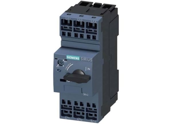 Siemens 3RV2021-0GA20 Strömbrytare 1 st Inställningsområde (ström): 0,45 - 0,63 A Kopplingsspänning (max.): 690 V/AC (B x H x D) 45 x 119 x 97 mm