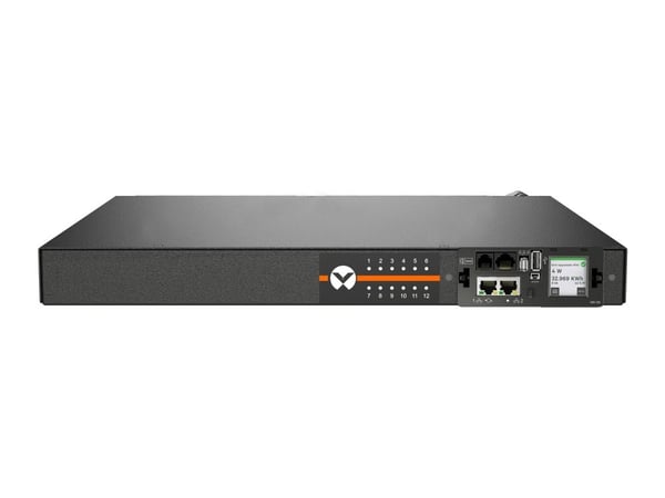 Vertiv Geist VP5U21A0, Ohjattu, 1U, Yksivaiheinen, Vaaka, musta, LCD