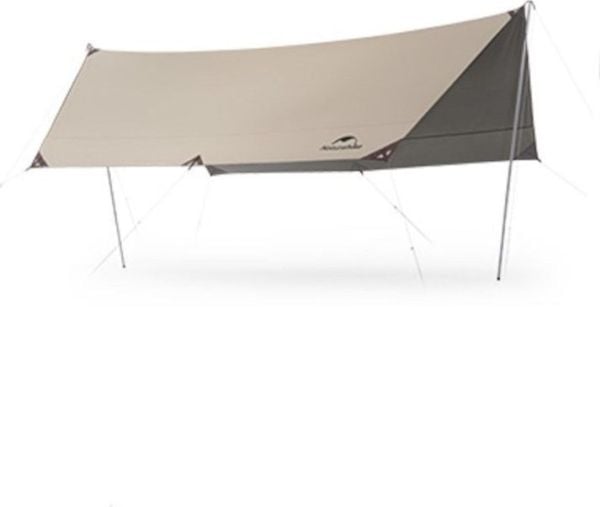 Presenning til telt NATUREHIKE sort/khaki hexagon C2350WS010