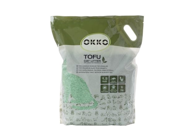 Cat litter organic (cementing) Okko, 6 kg