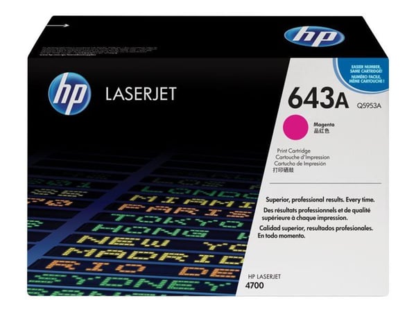 HP 643A, 10000 sivua, Magenta, 1 kpl