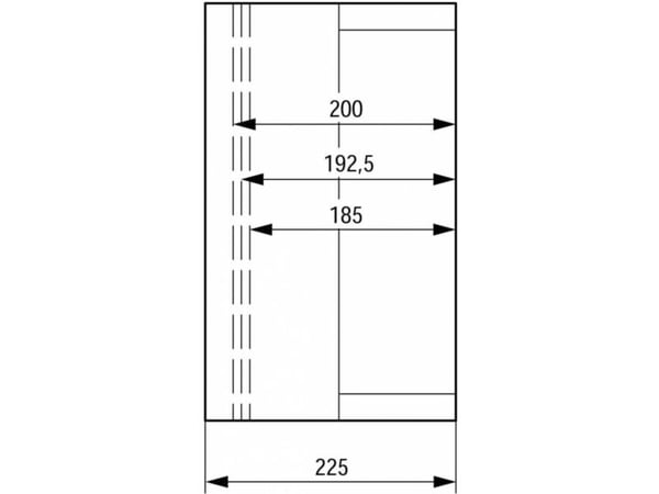 Eaton CI44E-200 Kaappi 375 x 375 x 225 Muovin harmaa 1 kpl