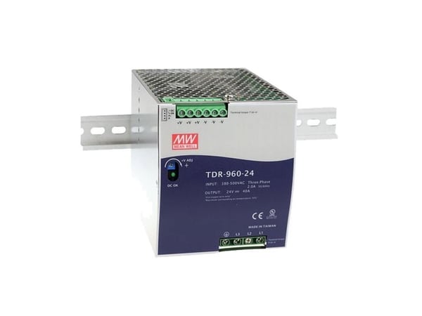 Mean Well TDR-960-48 Virtalähde DIN-kiskoon 48 V/DC 20 A 960 W Lähtöjen määrä: 1 x Sisältö 1 kpl