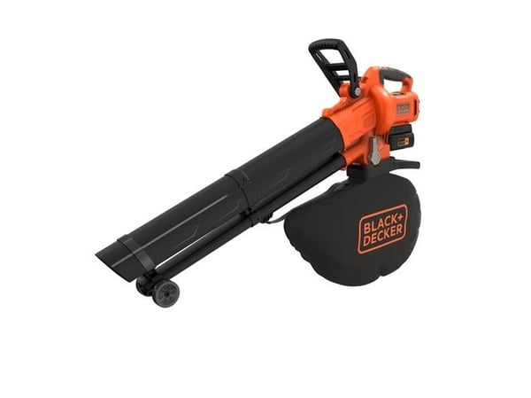 Black & Decker BCBLV3625L1, Handhållen lövblås, 270 km/t, 510 m³/h, Blåsning/sugning, 45 l, Svart, Orange