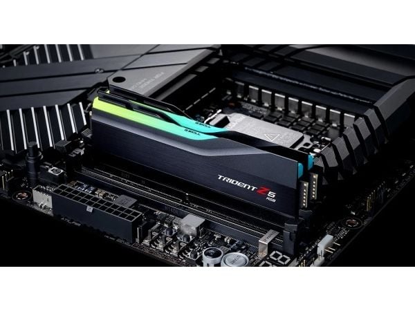 G.Skill Trident Z5 RGB - DDR5 - sett - 32 GB: 2 x 16 GB - DIMM 288-pin - 6400 MT/s / PC5-51200 - CL30 - 1.40 V - ikke-bufret - ikke-ECC - matt svart