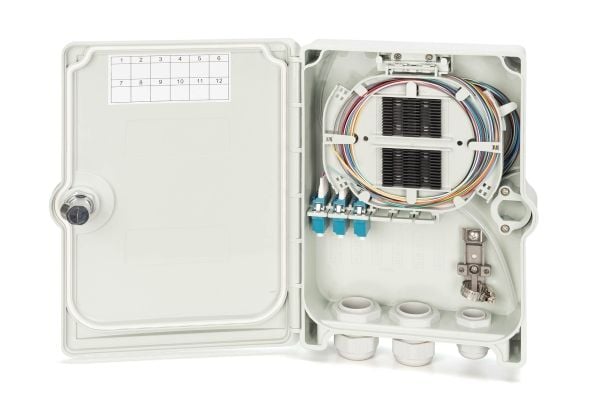 FTTH-distributionsbox, singlemode, LC-PC