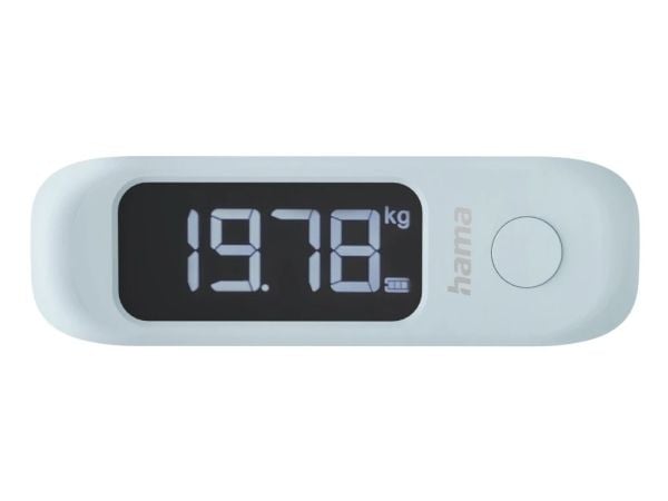 Hama 00139545, Elektronisk, 50 kg, Blå, Grå, kg, lb, oz, Strop / Belte, Akrylonitril-butadien-styren (ABS), Polyester