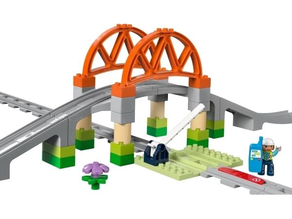 LEGO Duplo 10426 Train Bridge and Tracks Expansion Set