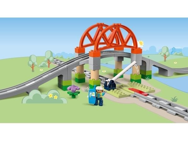 LEGO Duplo 10426 Train Bridge and Tracks Expansion Set