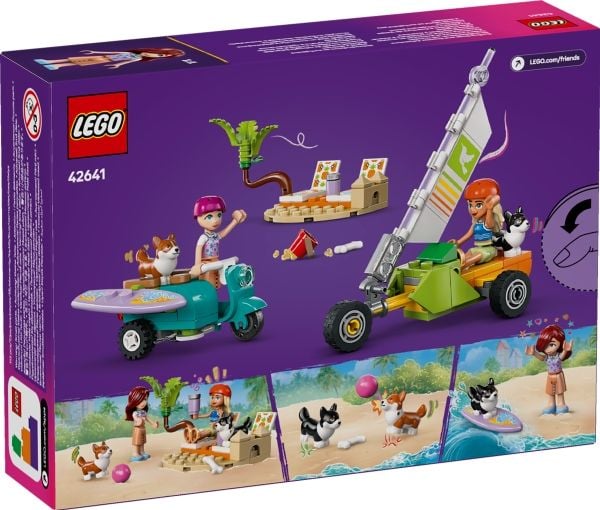 LEGO Friends 42641 Lekesett med surfende hunder og scooter