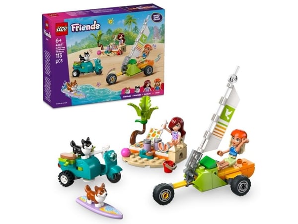 LEGO Friends 42641 Surffikoirat ja skootteriseikkailu