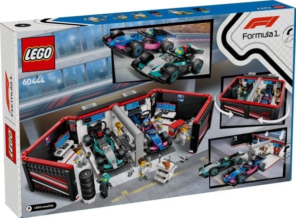 LEGO City 60444 F1-verksted med Mercedes-AMG og Alpine