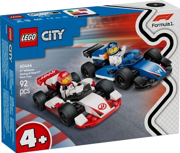LEGO City 60464 F1 Williams Racing og Haas F1 racerbiler