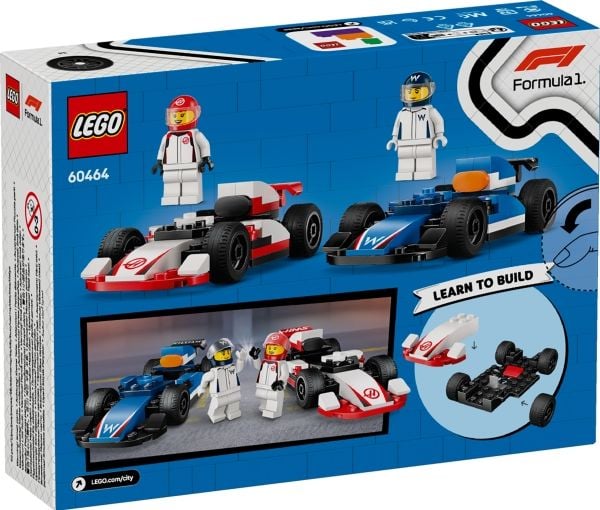 LEGO City 60464 F1 Williams Racing og Haas F1 racerbiler