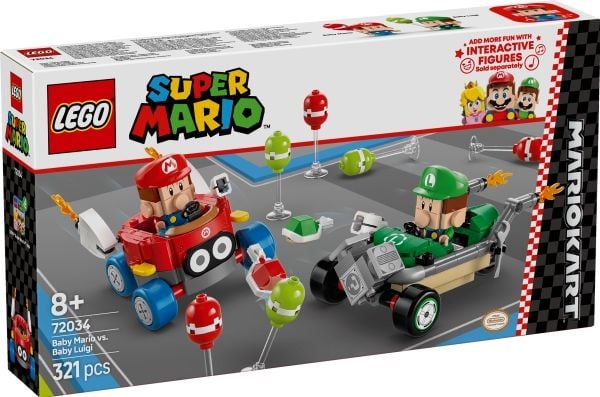 LEGO Super Mario 72034 Mario Kart™ – Baby Mario mot Baby Luigi