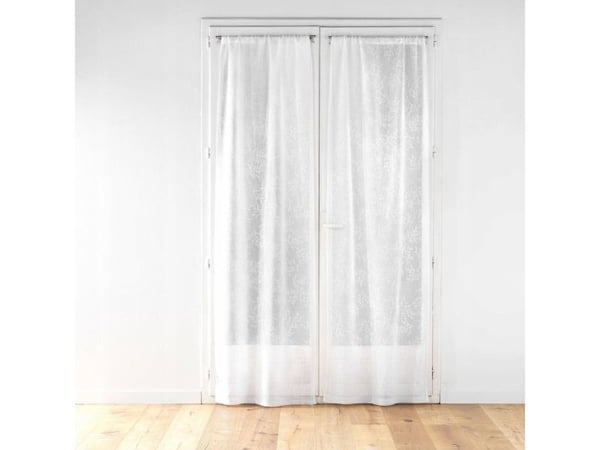 Douceur d’Interieur komplett gardinsett med løvsmønster, KARLA, 70 x 240 cm