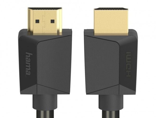 Hama Essential Line - Ultra High Speed - HDMI-kabel med Ethernet - HDMI hann til HDMI hann - 3 m - skjermet - svart - støtte for 8K UHD (7680 x 4320)