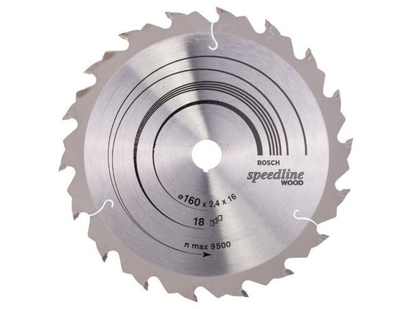 Bosch RUNDSAVKLINGE SPEEDLINE WOOD 160X16MM18T