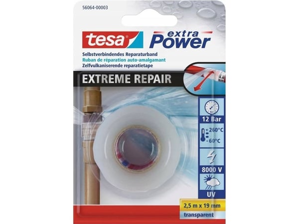 TESA 56064-00003, Vit, 2,5 m, 19 mm